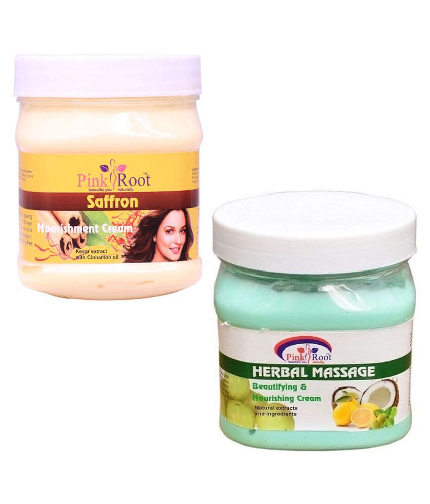Pink Root HERBAL CREAM500GM WITH SAFFRON CREAM Day Cream 500 gm pack of