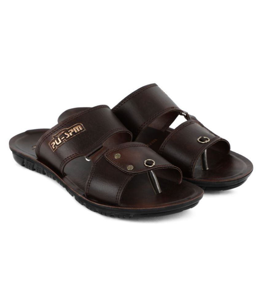     			PU-SPM Brown Daily Slippers