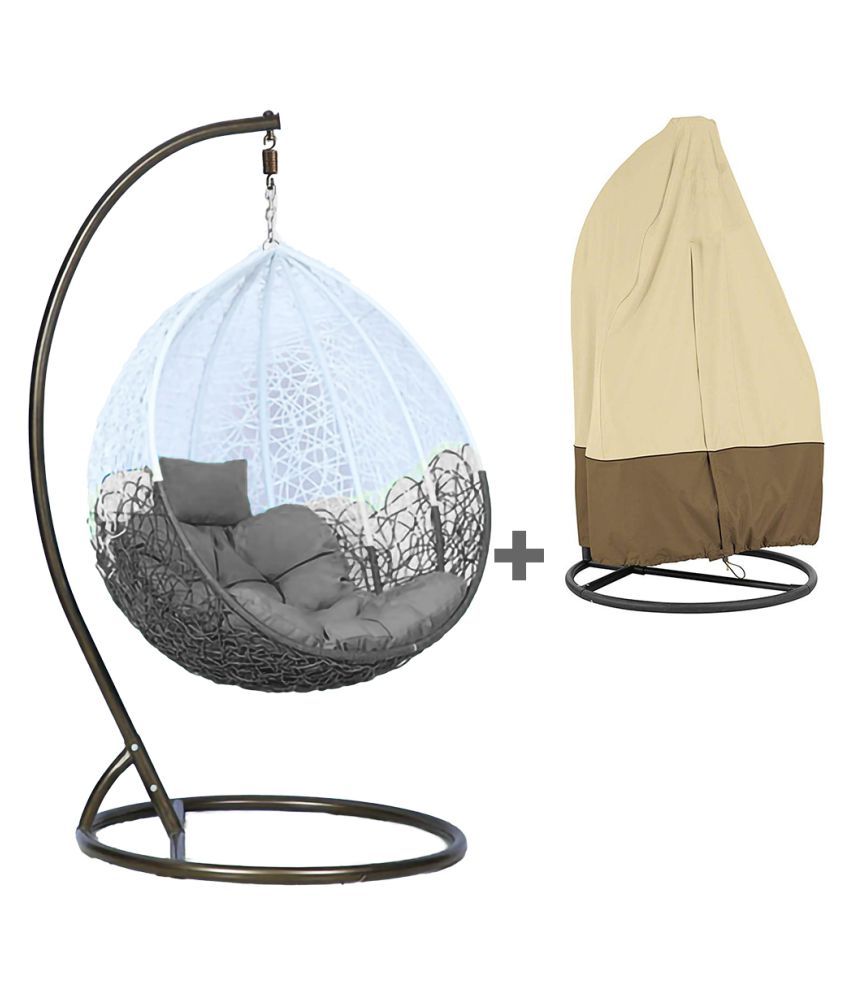 duzo hanging swing chair with stand cushion and water proof