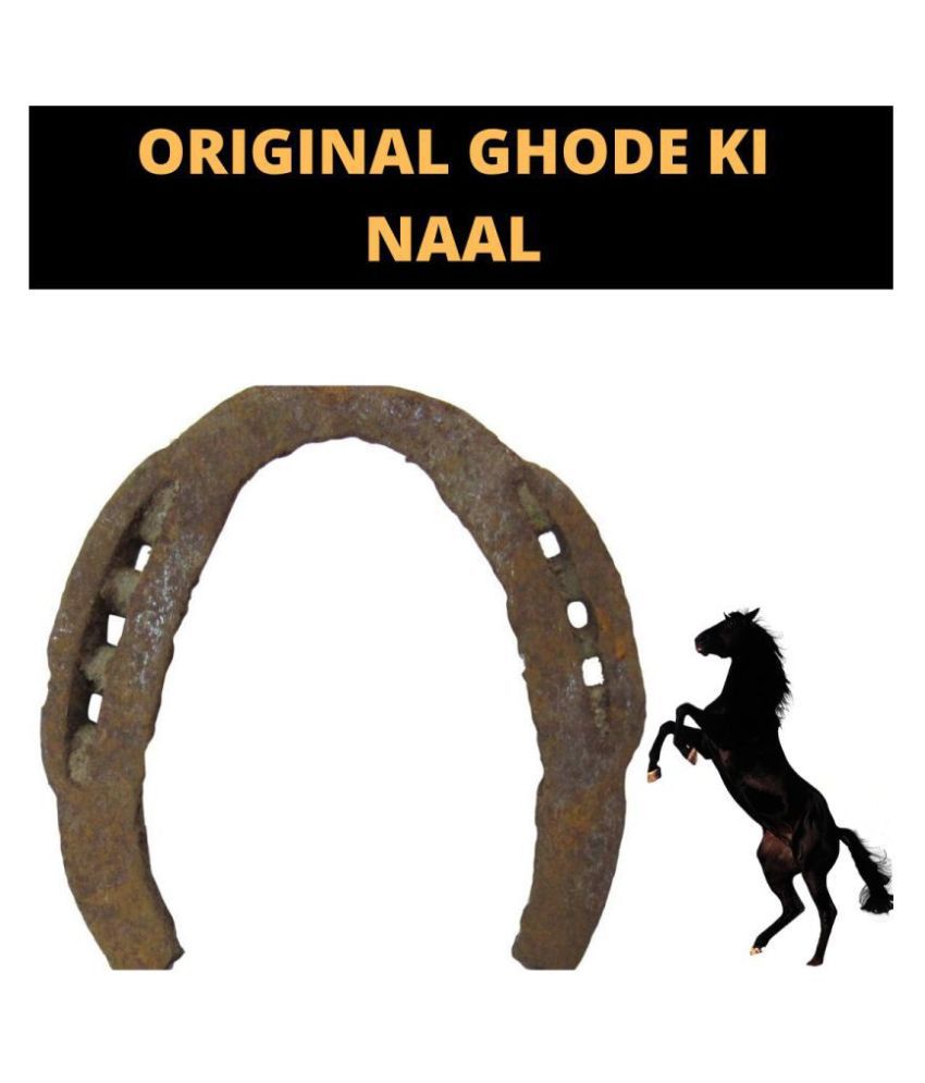     			Real Black Horse Iron Shoe Kale Ghode ki Naal Energized Black Horse Shoe