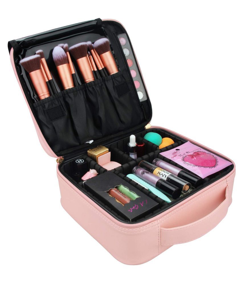     			House Of Quirk Pink Vanity Kit and pouches - 1 Pc