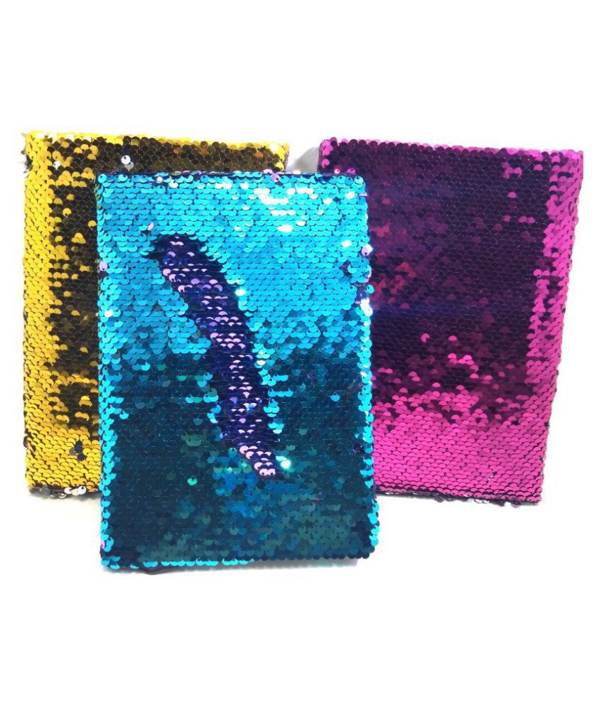 Sequin Diary Notebook A5 Size (70 Pages) for Girls (Random Color): Buy Online at Best Price in ...