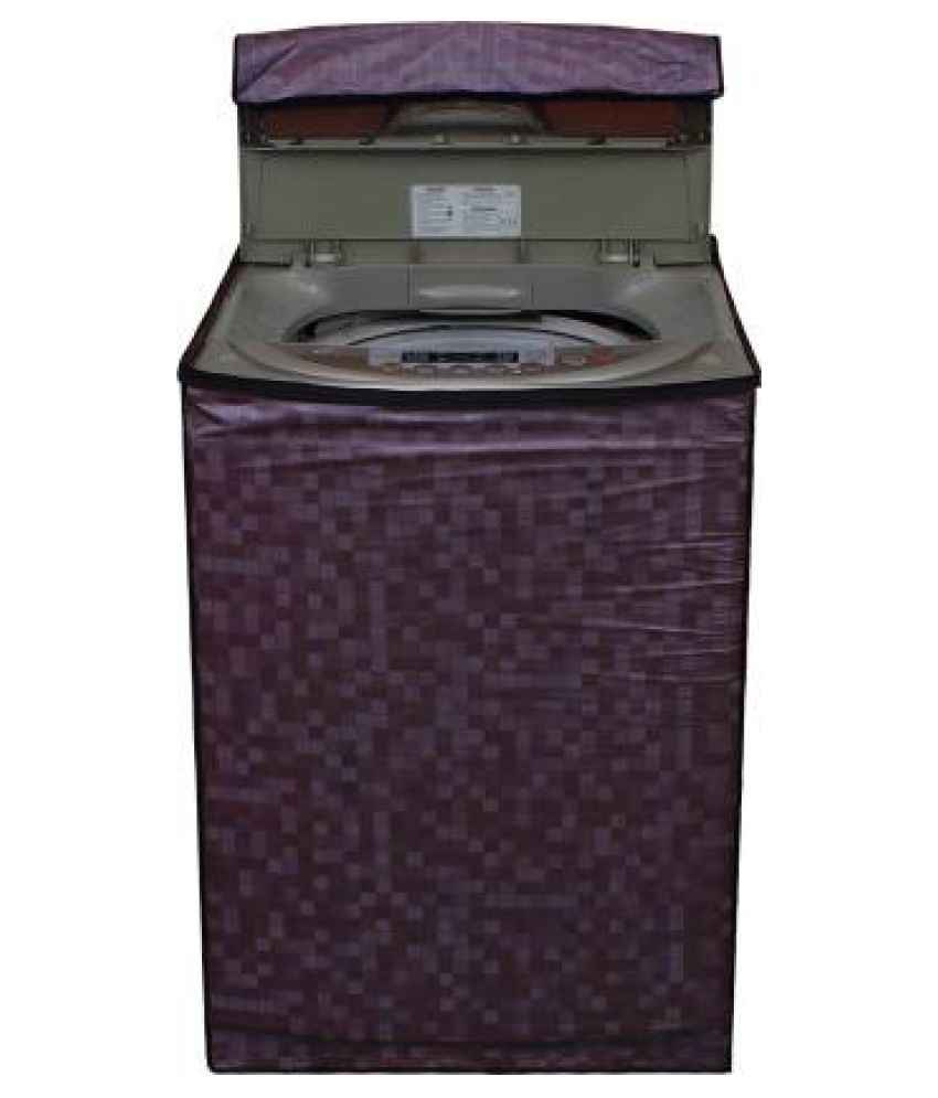     			HOMETALES Single PVC Brown Washing Machine Cover for Universal 6 kg Top Load