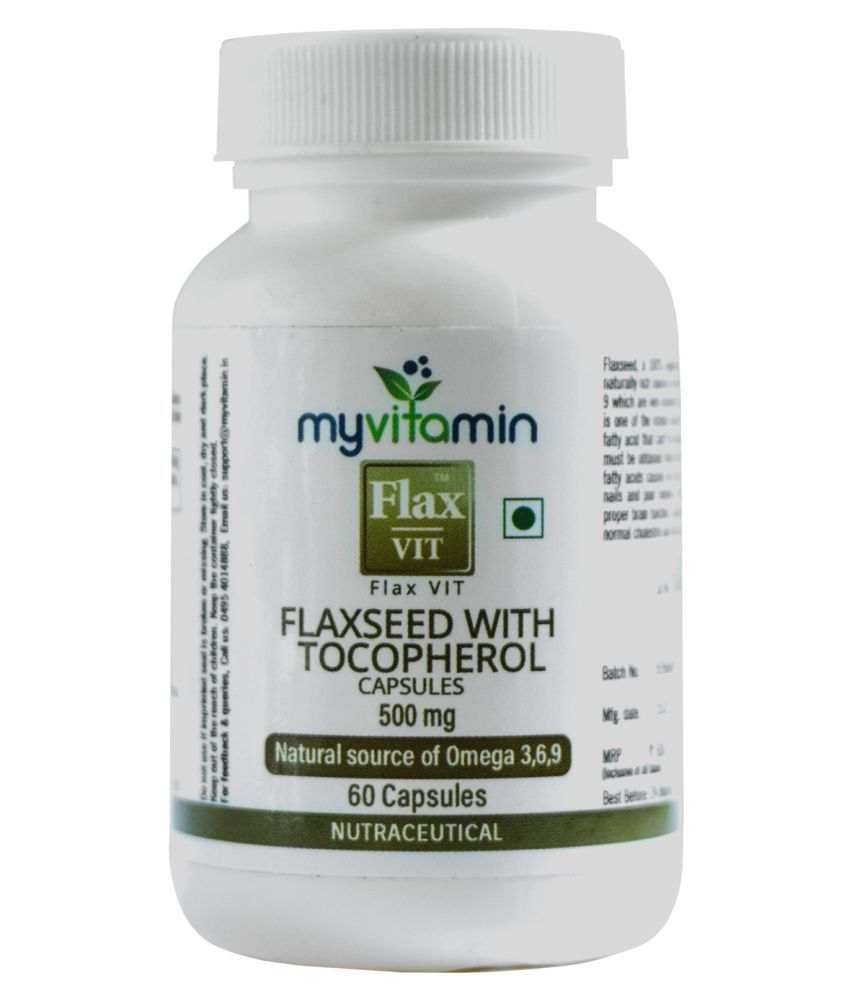 MyVitamin Flax Vit Flaxseed With Tocopherol Capsule 500 mg Buy