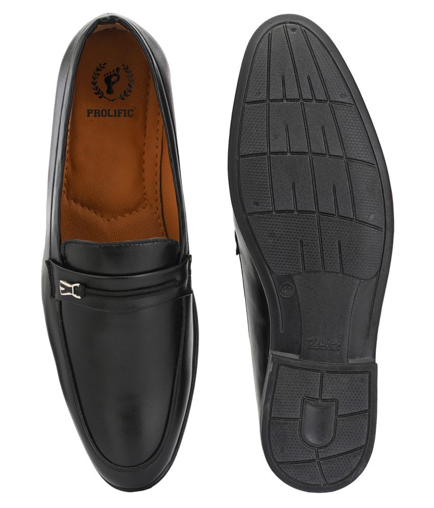Prolific Slip On Black Formal Shoes Price in India- Buy Prolific Slip ...