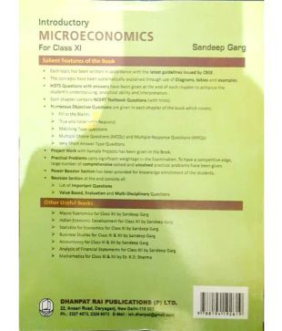 Introductory Microeconomics For Class 11th By Sandeep Garg Dhanpat Rai Publications Buy Introductory Microeconomics For Class 11th By Sandeep Garg Dhanpat Rai Publications Online At Low Price In India On Snapdeal