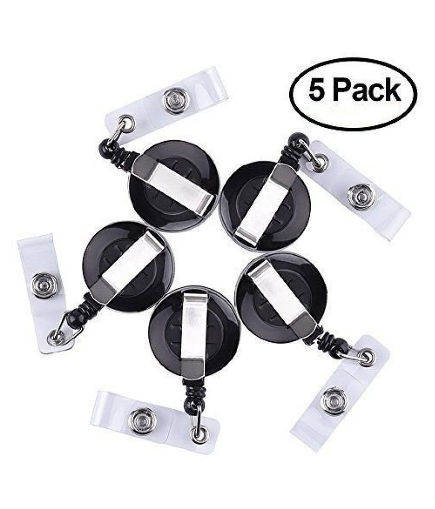 AbhaPrint 5 pack Pack Yo Yo Key Ring Pull Chain Belt Clip ID Card Holder Reel for Card yo yo AbhaPrint 5 pack Pack Yo Yo Key Ring Pull Chain Belt Clip ID Card Holder Reel for Card yo yo