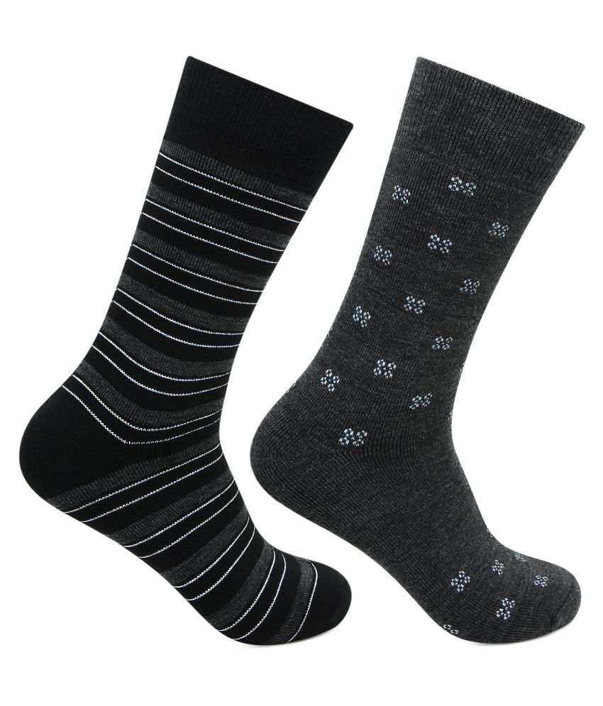     			Bonjour Woolen Mid Length Winter Socks Pack of 2