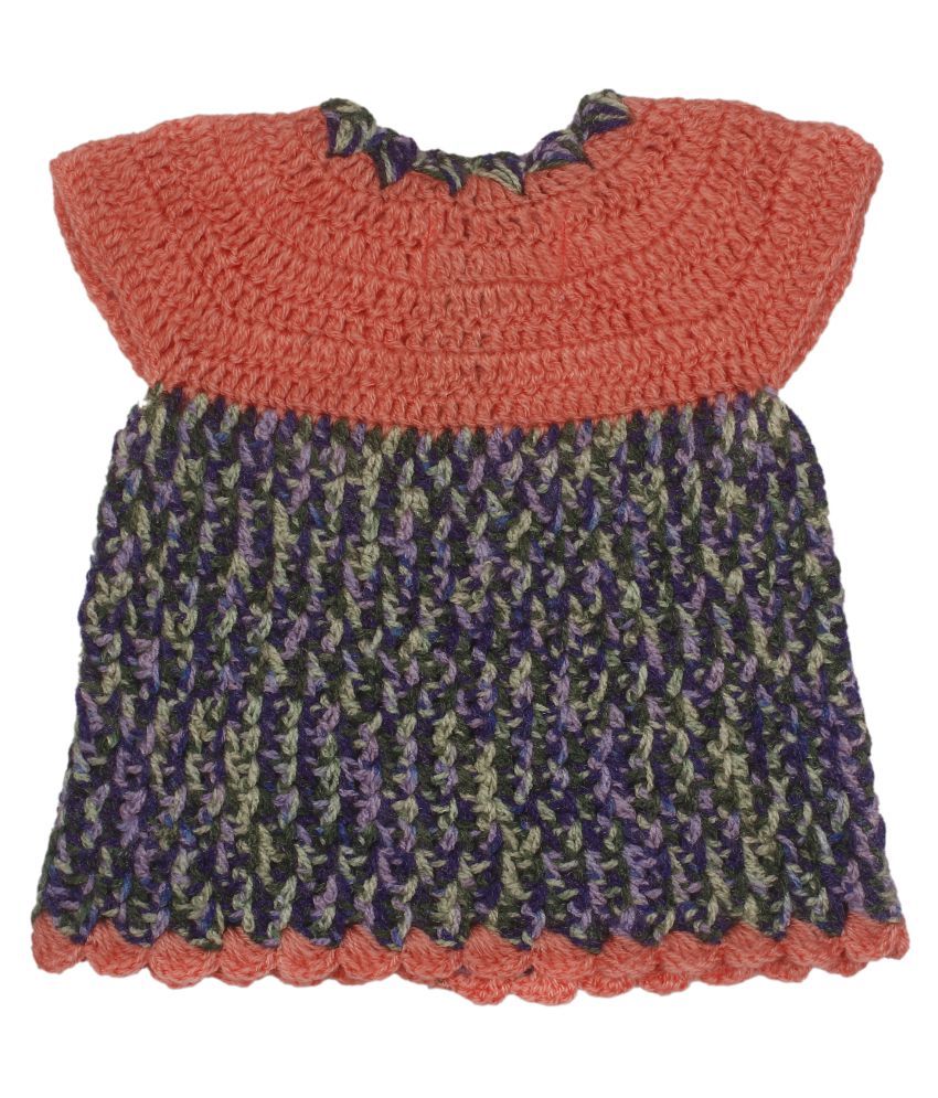 knitting baby frock