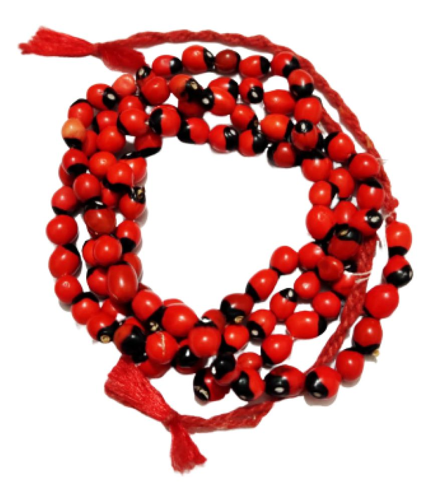 Red Gunja Mala Of 108 Beads Buy Red Gunja Mala Of 108 Beads At Best 