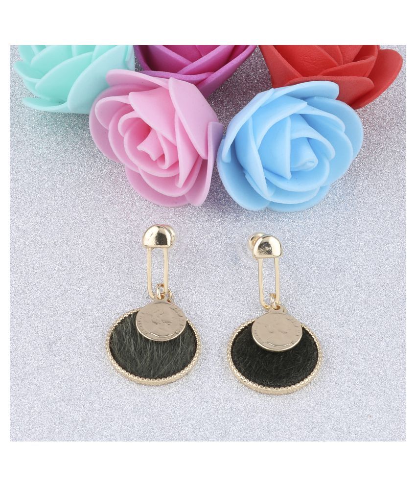     			SILVER SHINE Gold Plated Stylish Designer Dangle Earring For Women Girl