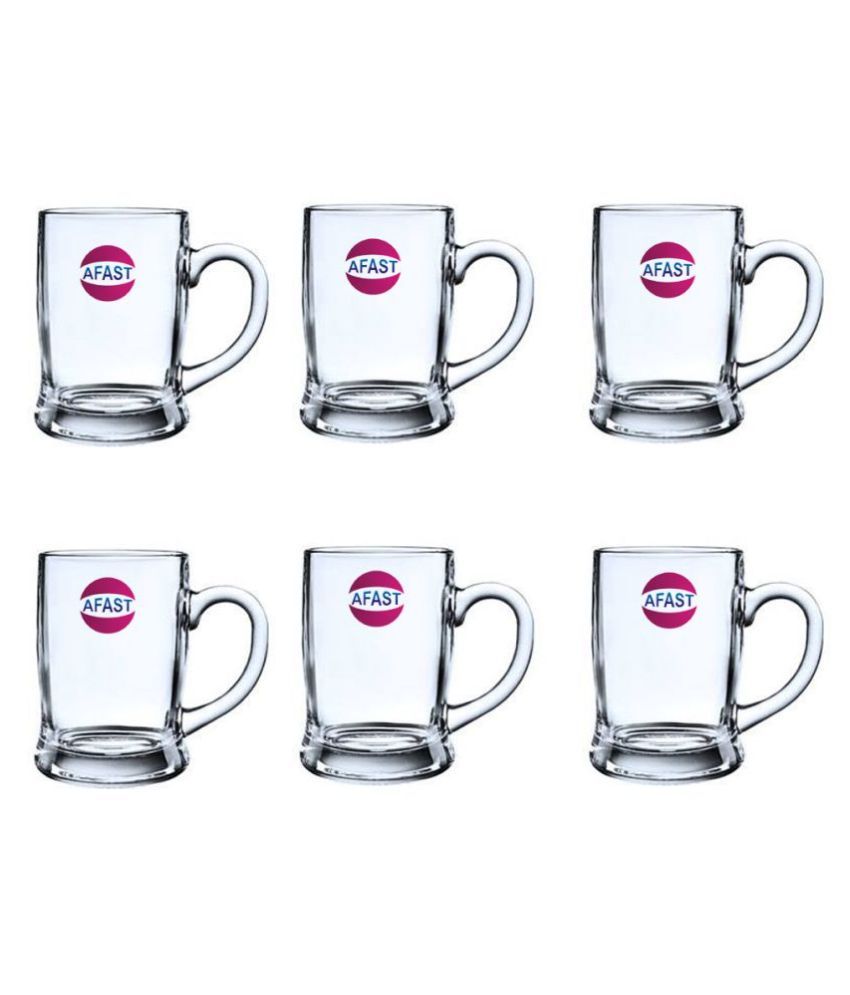     			Somil Beer Mug Glasses Set,  350 ML - (Pack Of 6)