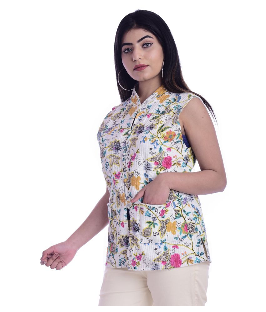 ethnic quilted jacket