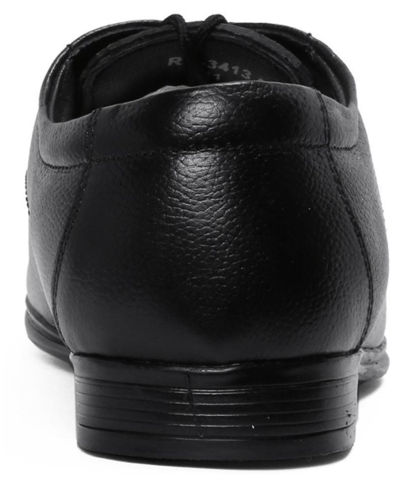 red and chief black leather shoes
