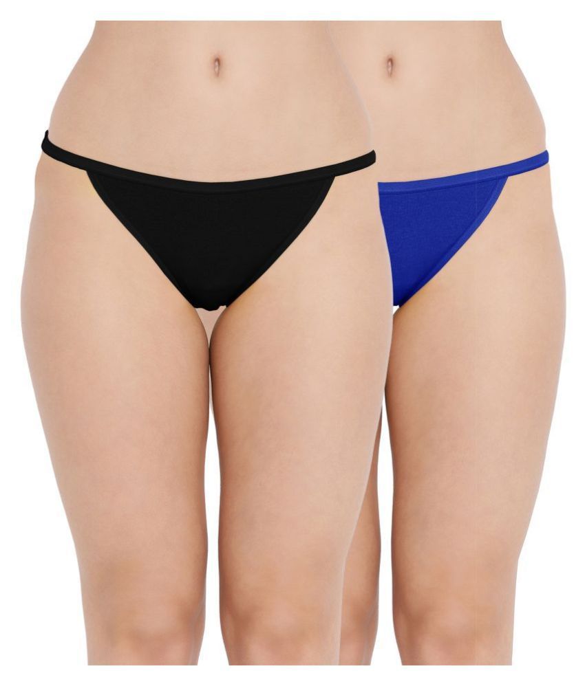     			Madam Pack of 2 Cotton Lycra Women's Bikini Panties ( Multi Color )