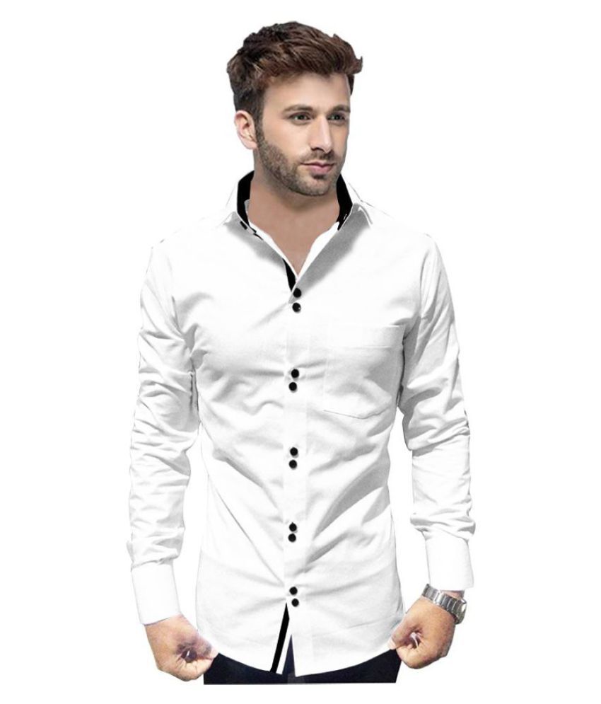     			SUR-T 100 Percent Cotton White Shirt