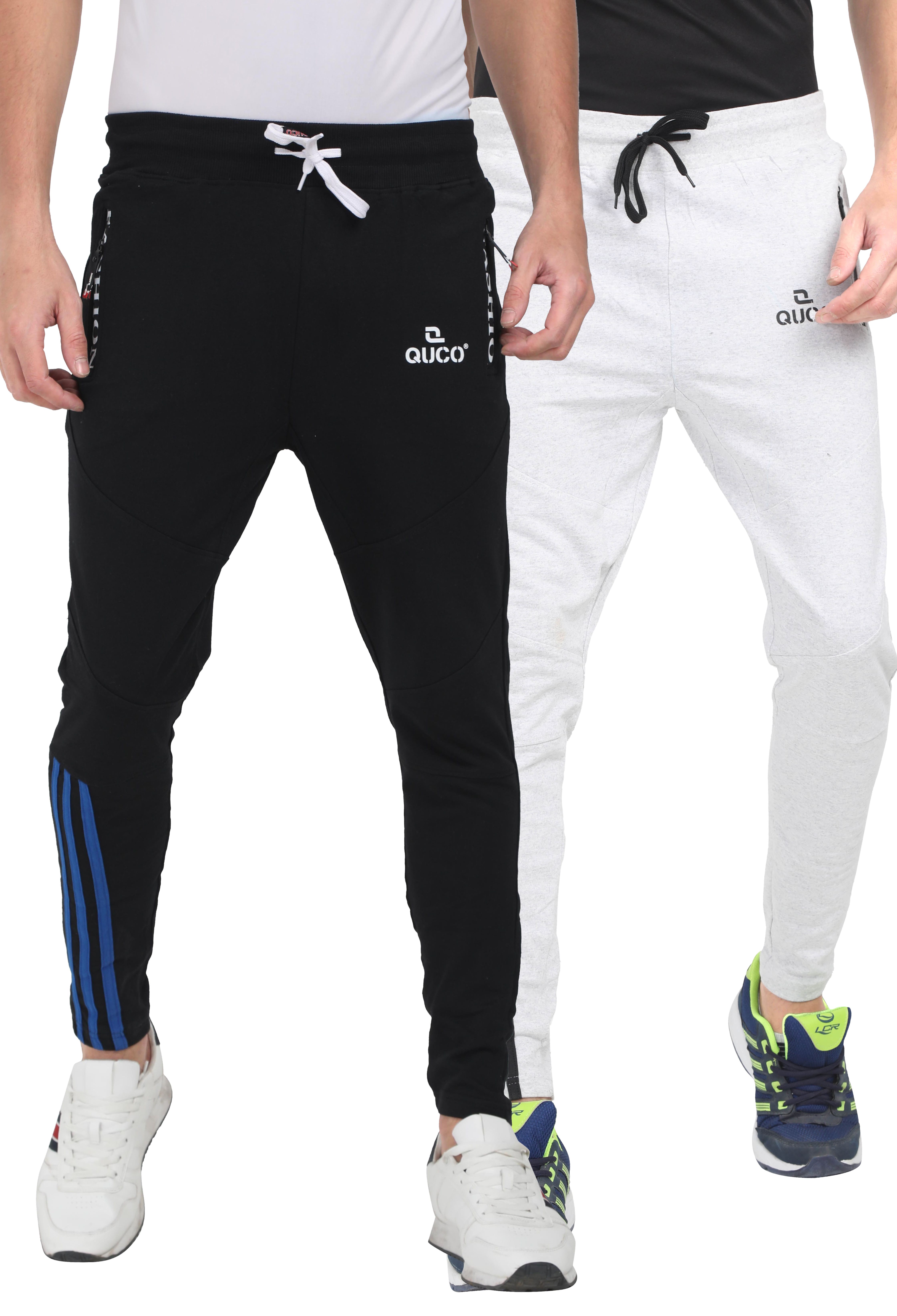 Quco Multi Cotton Trackpants Pack of 2 - Buy Quco Multi Cotton ...