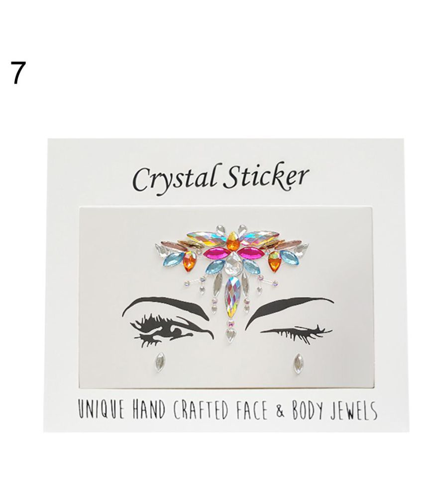Adhesive Face Rhinestone Jewels Festival Party Body Glitter Stickers