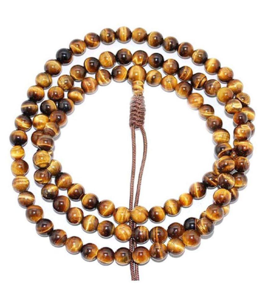     			Tiger Eye Gemstone crystal Japa Mala