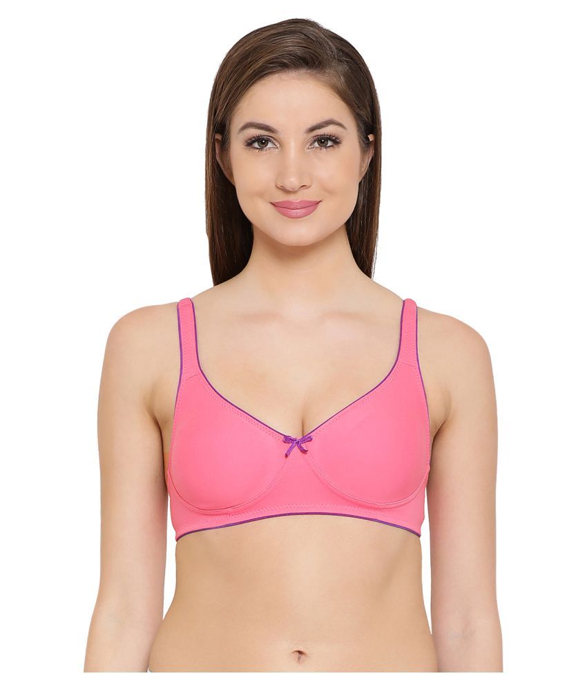     			Clovia Poly Cotton T-Shirt Bra - Pink