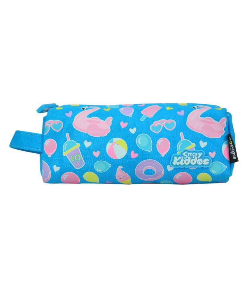     			Smily Pencil Pouch (Light Blue) | Pencil Cases for Kids |Kids Stationary | kids & School  Pencil Case | Boys & Girls Pencil Case | Cute Pencil Cases | Pencil Pouch For Girls Stylish | Children Pencil  Case