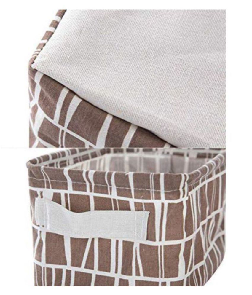 KolorFish Cute Fabric Storage Basket Bins, Home Decor Canvas Organizers