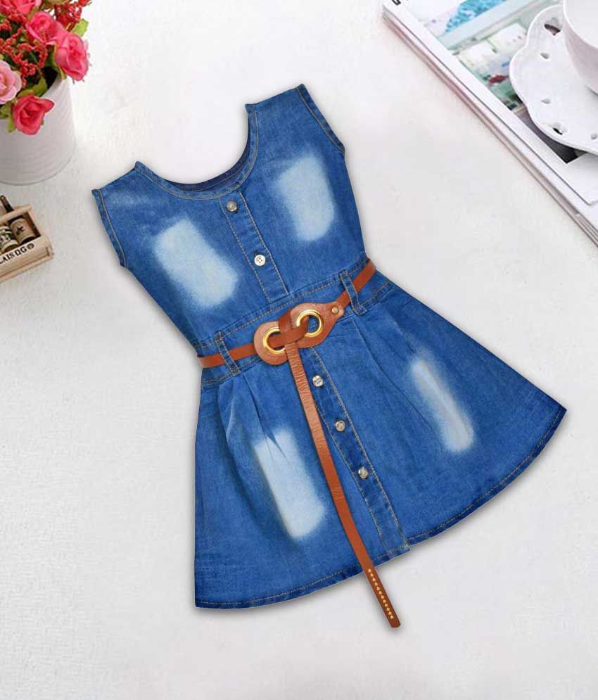 girl jeans frock