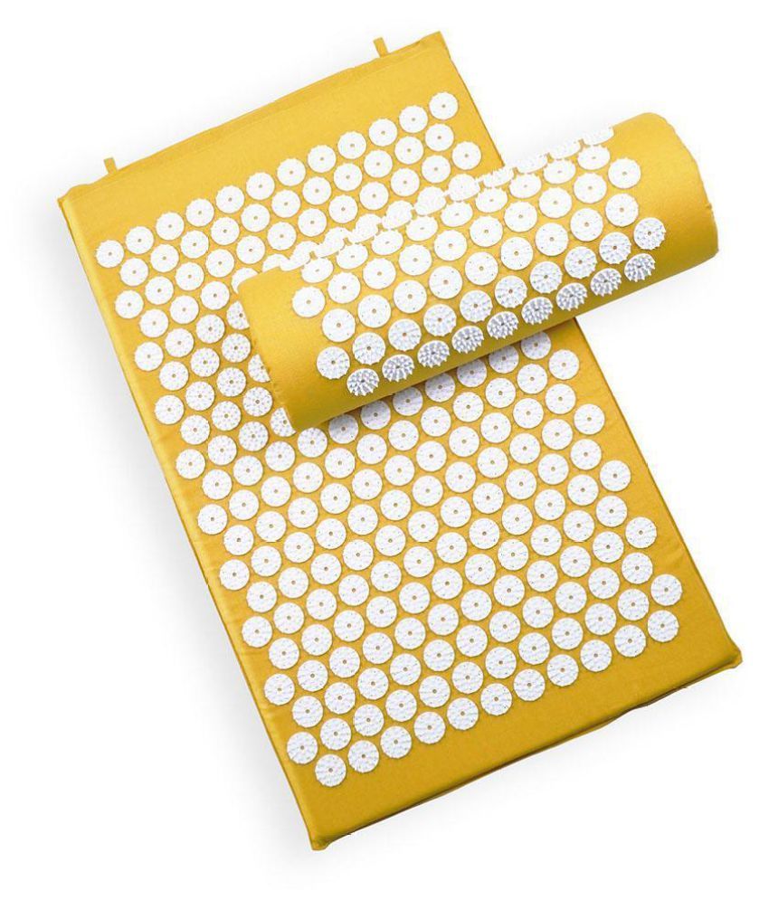 Fitness Acupressure Mat Pillow Set Back Neck Pain Relieve Massage