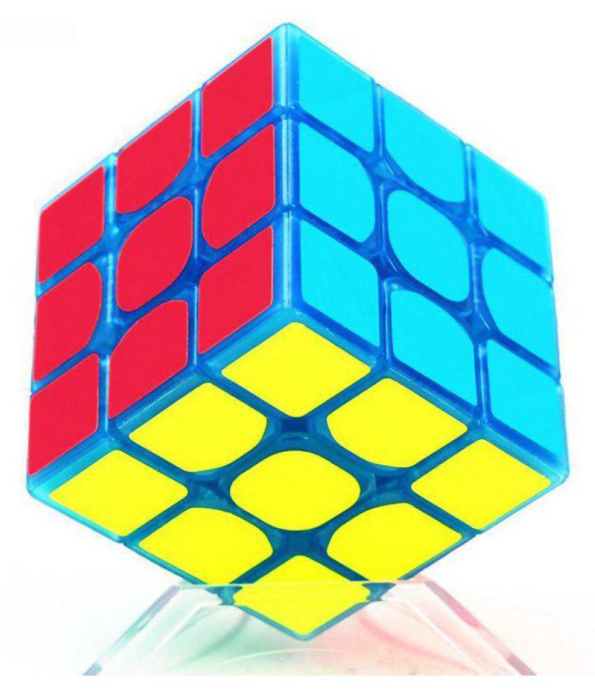 Classic Magic Cube Toys 3x3x3 PVC Sticker Block Puzzle Speed Cube Dark