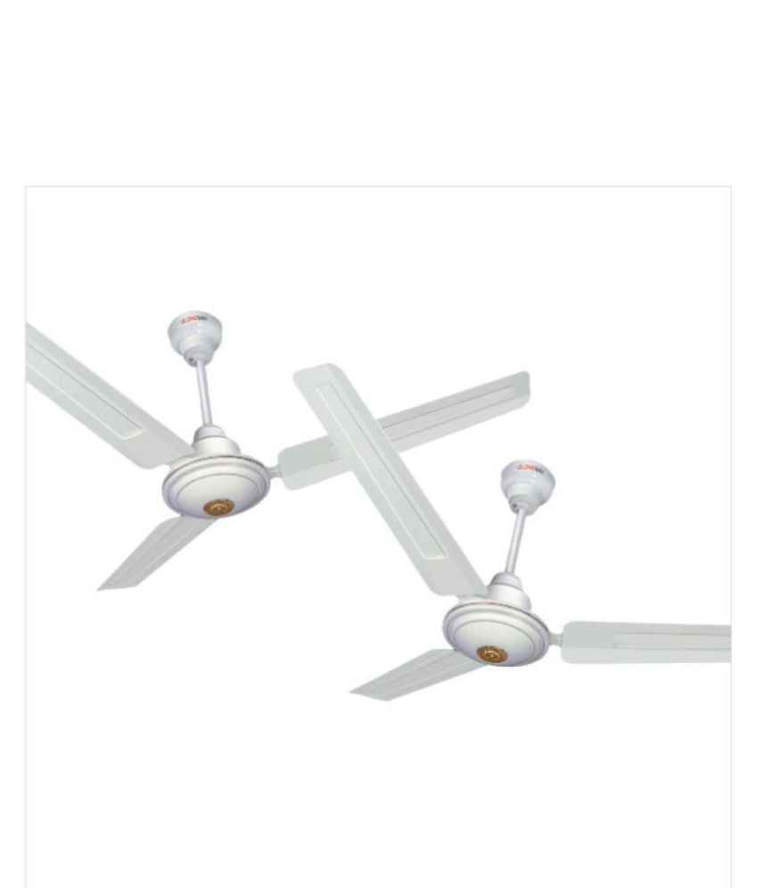 Longway 1200 Star Pack Of 2 Anti Dust Ceiling Fan White Price In
