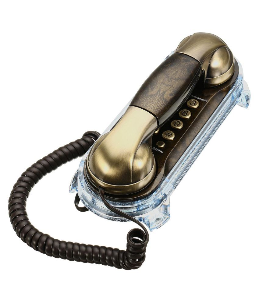 Buy Vintage Retro Antique Wall Mount Phone Wired Cored Landline Home