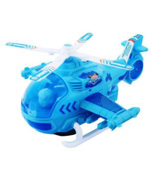 Details about   Long Aeroplane Helicopter Colourful Flashy Lights Music Bump N Go Kids Gift Toys