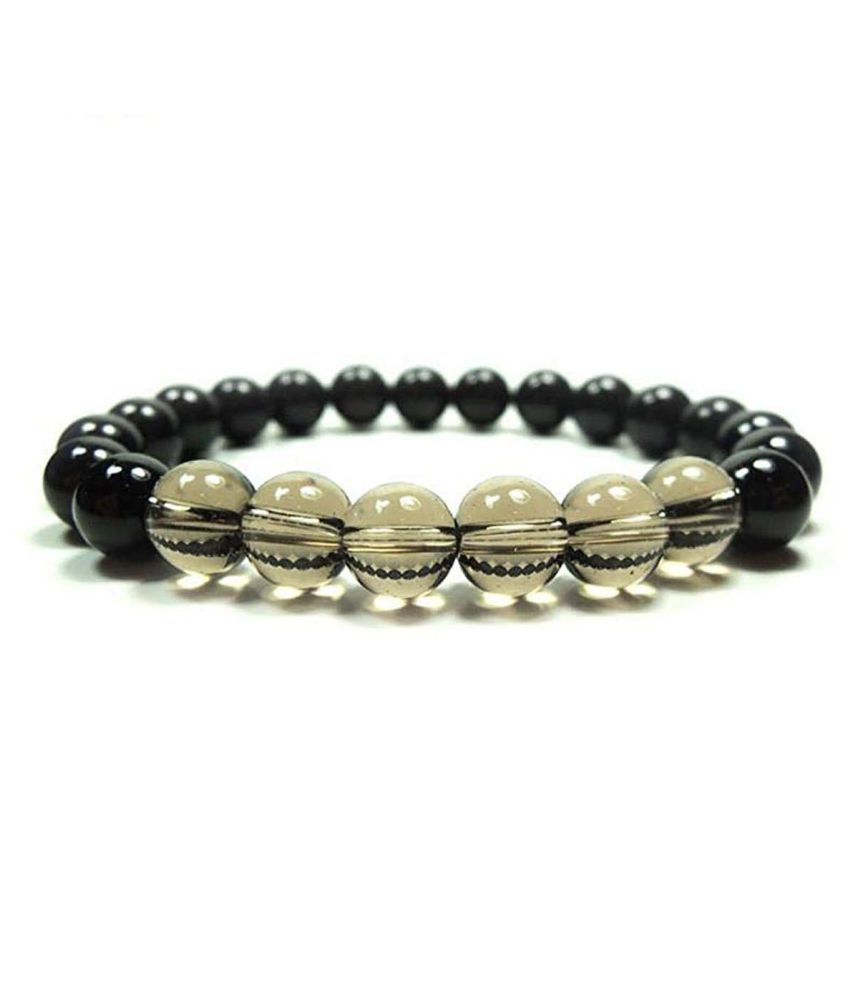 Smoky Quartz Black Onyx Crystal Bracelet Buy Smoky Quartz Black Onyx Crystal Bracelet Online In India On Snapdeal