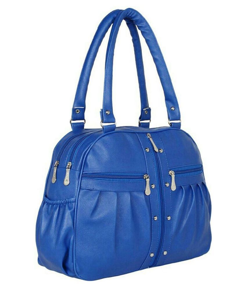 JAMUNA BAG HOUSE Blue P.U. Shoulder Bag - Buy JAMUNA BAG HOUSE Blue P.U ...