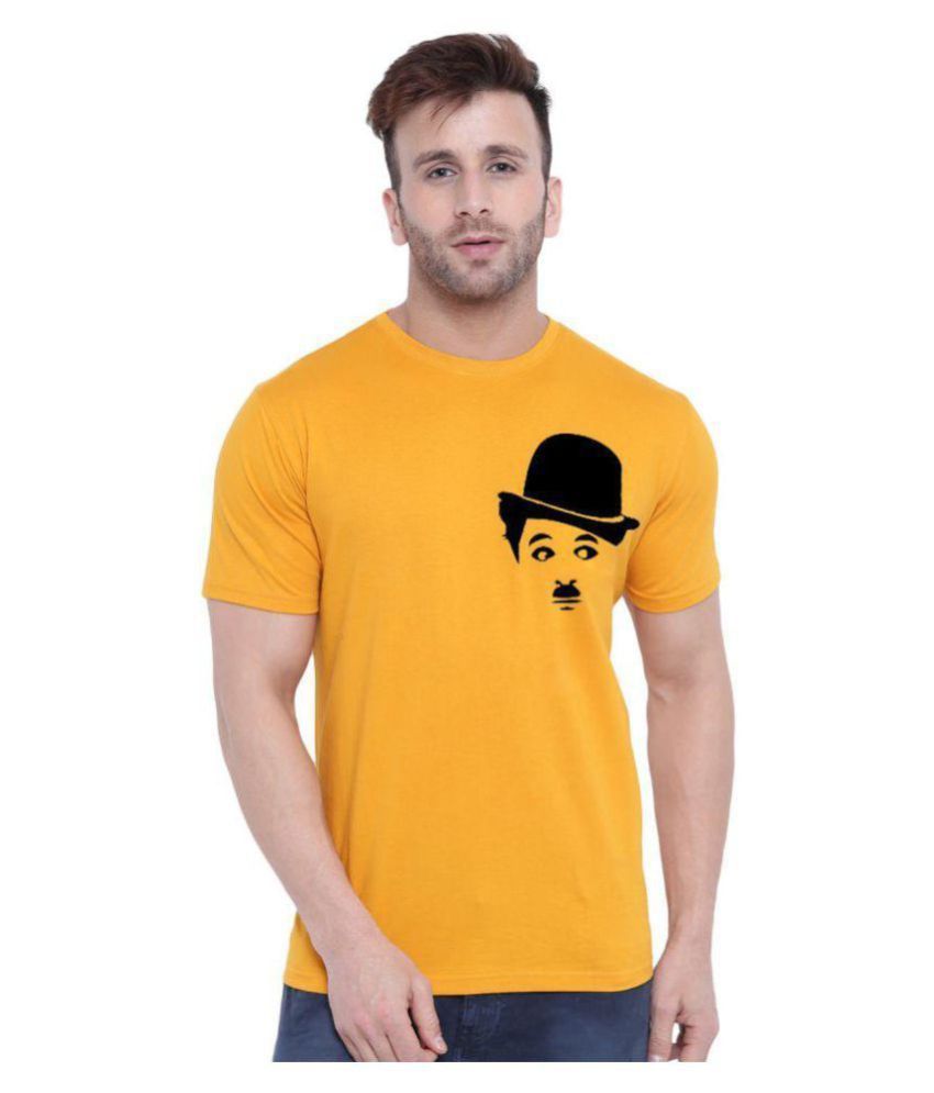 yellow half sleeve t shirt