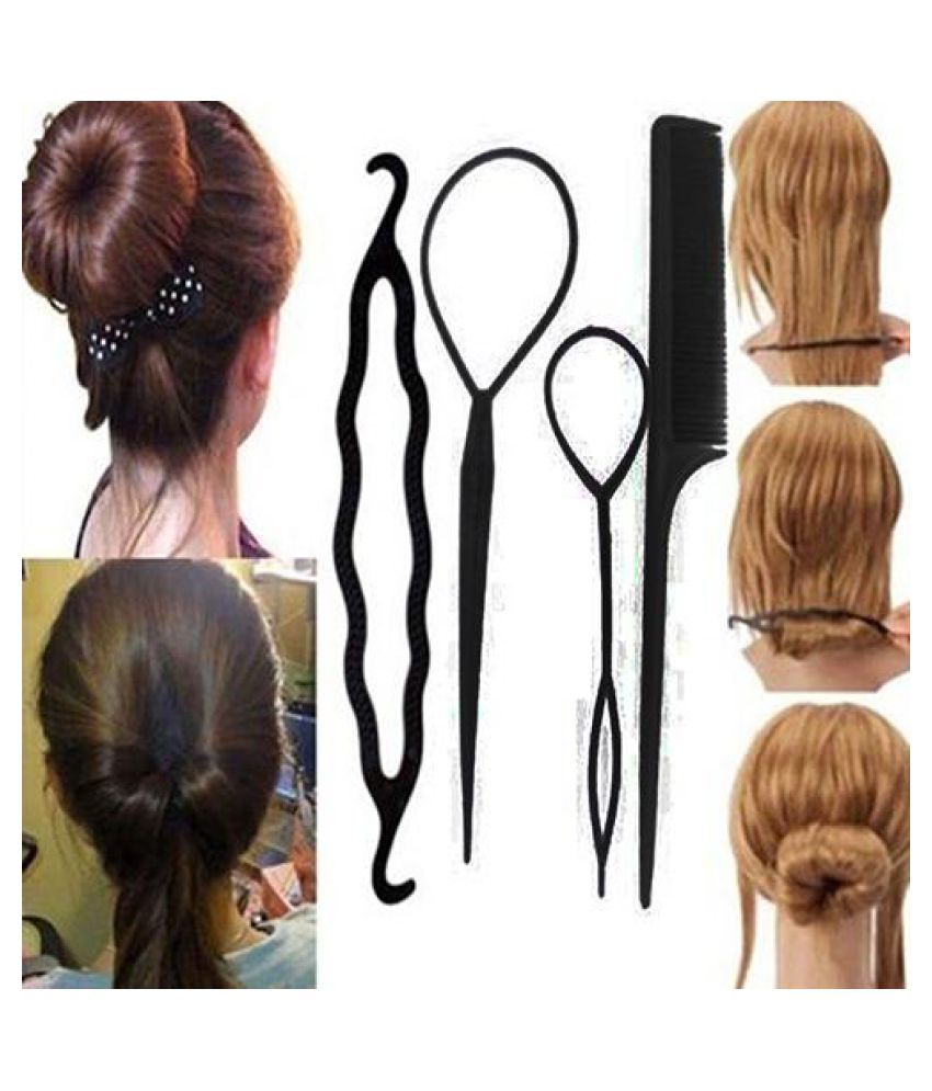 Women's 4Pcs Hair Twist Styling Clip Stick Bun Maker Braid Tool Hair  Accessories Price in India - Buy Women's 4Pcs Hair Twist Styling Clip Stick  Bun Maker Braid Tool Hair Accessories Online