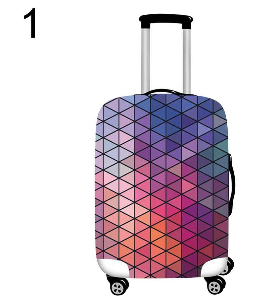 Geometric Travel Bag Cover Suitcase Protector Portable Luggage