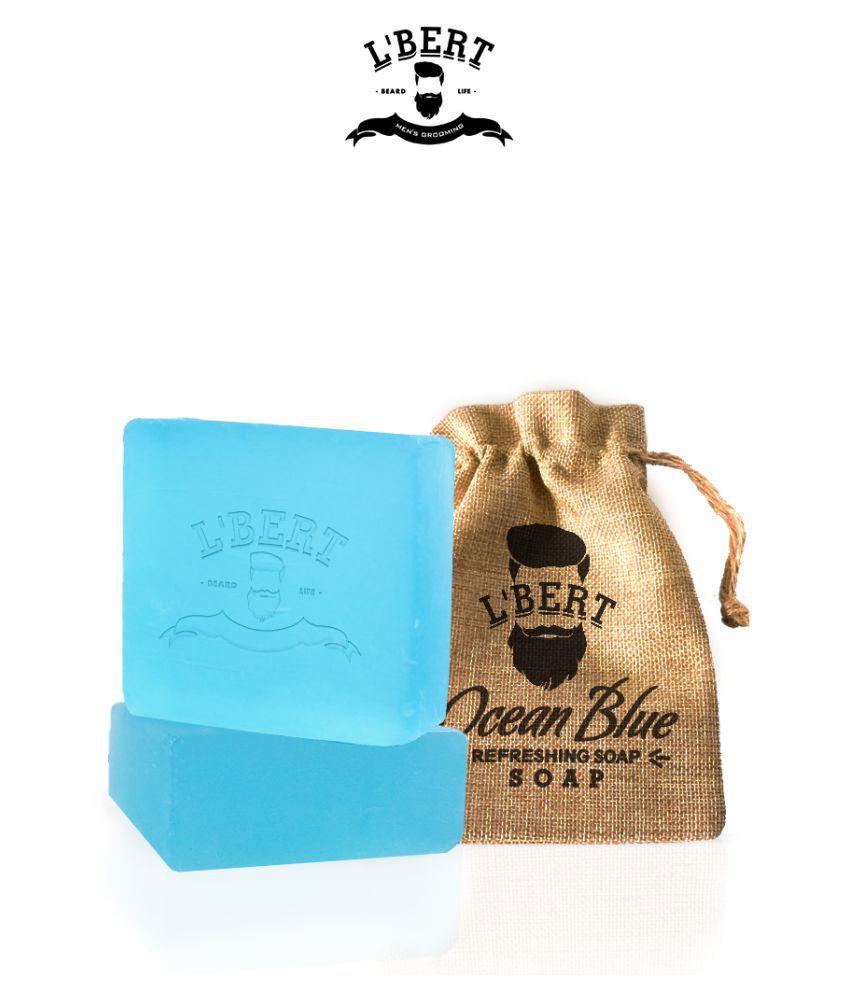 LBERT Ocean Blue 100% Natural Organic Handmade Bath Soap Soap 100 gm