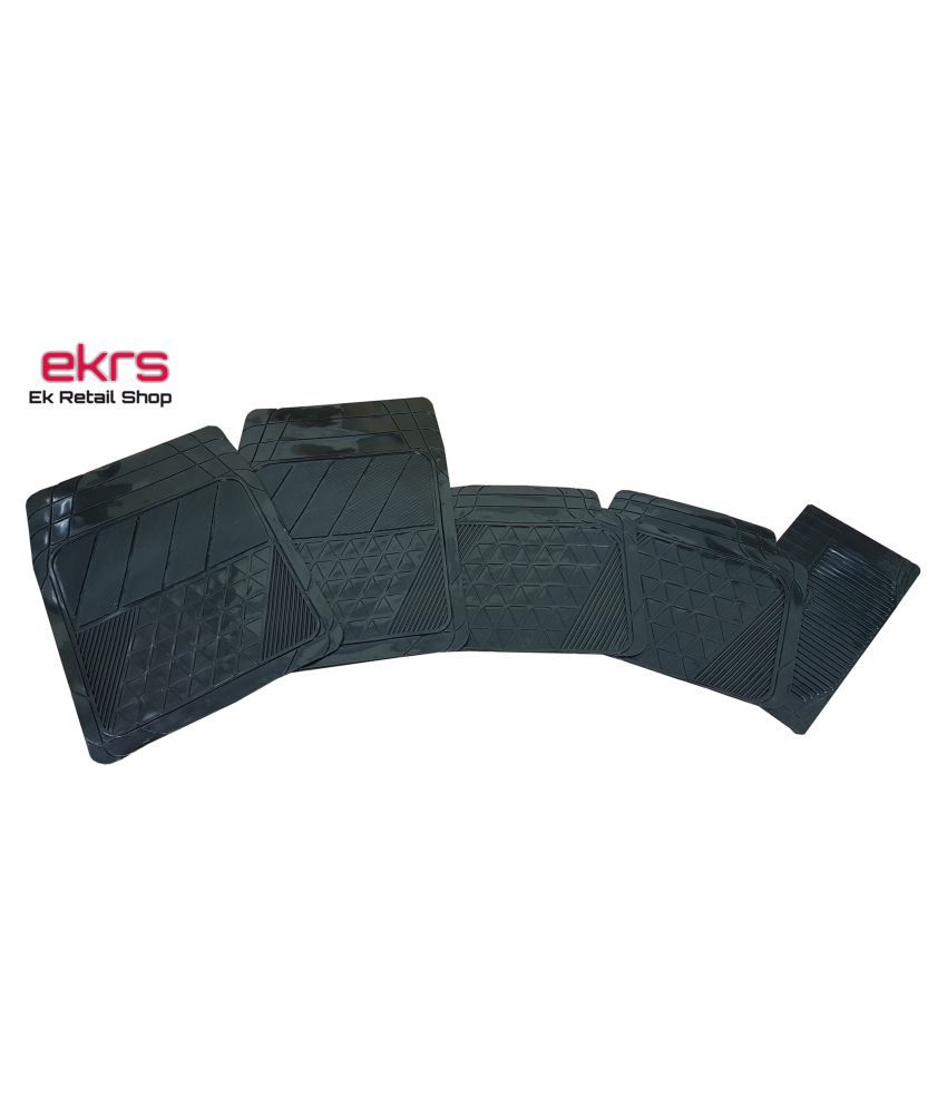 Ek Retail Shop Car Floor Mats Black Set Of 4 For Hyundai Santro