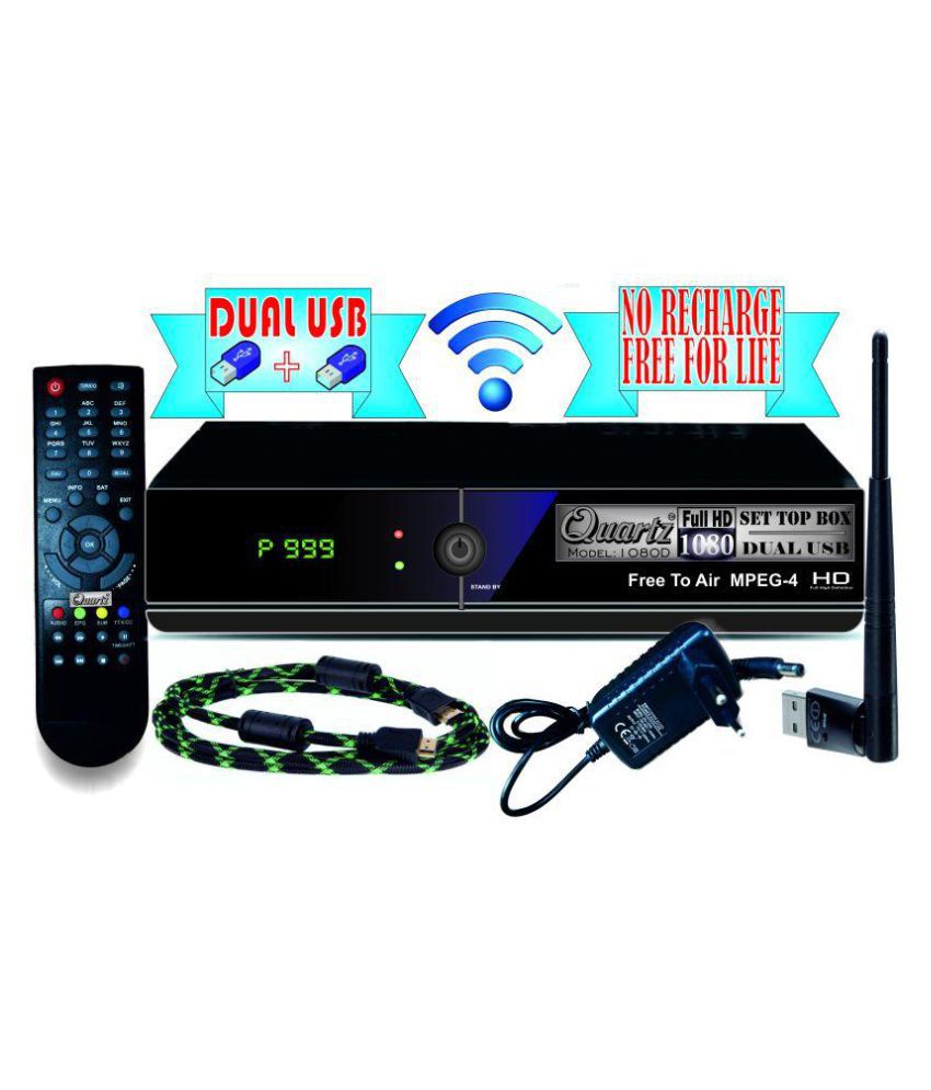     			Quartz WiFi DTH Set Top Box Streaming Media Player