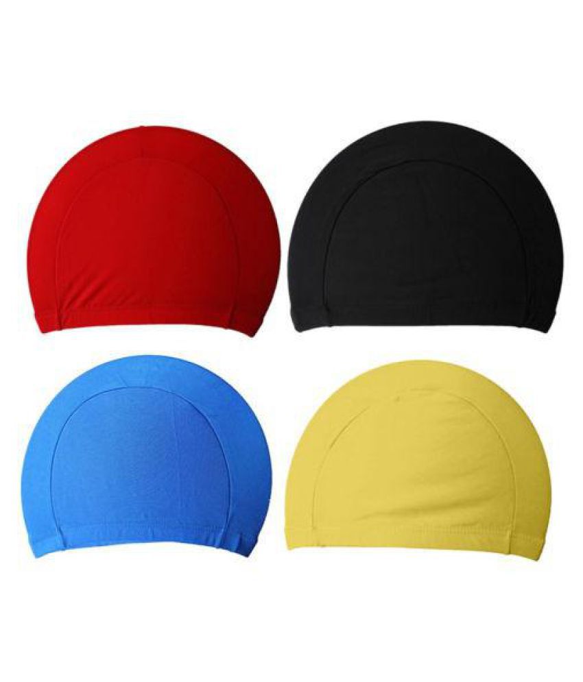 New Adult Swimming Hat Unisex Nylon Spandex Fabric Swim Cap 