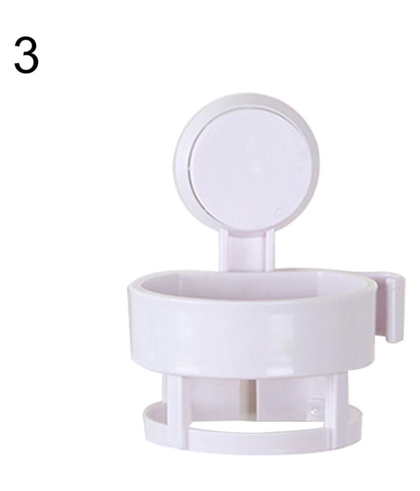 Fora Hair Dryer Wall Holder for Bathroom Chrome Plated No Drilling Bathroom Organizer for Hair Dryer with Suction Cup