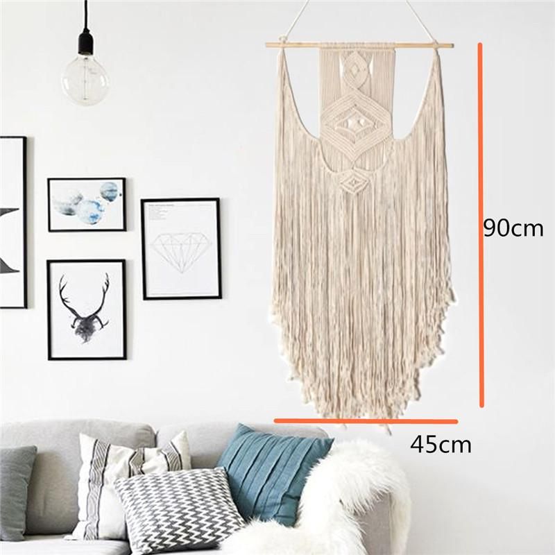 1 Pc Woven Wall Hanging Decorative Tapestry Braided Rope