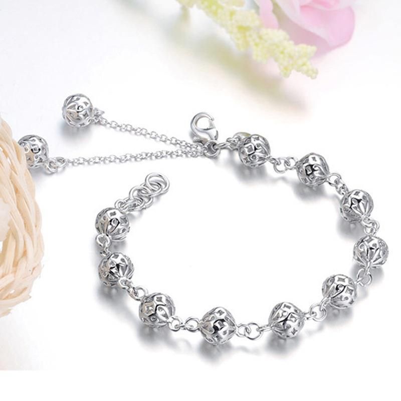 New Women Silver Color Plated Charm 
