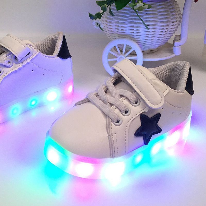 Boys' shoes LED lights night lights sneakers. Price in India- Buy Boys ...