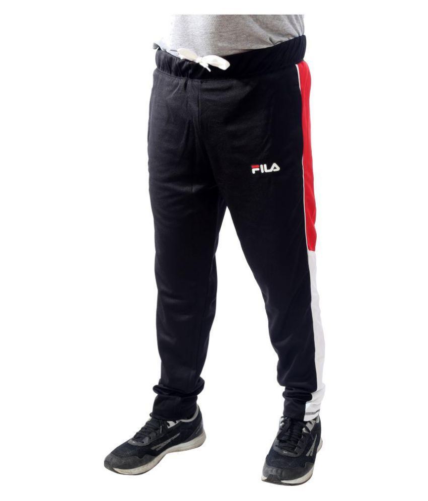 fila black track pants