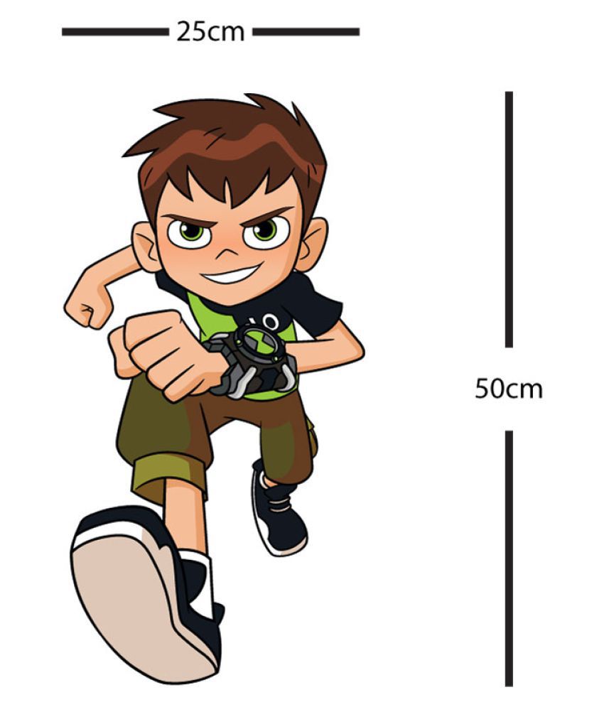 Spinn Décor Cartoon Network Ben10 Cartoon Characters Sticker ( 50 x 25 cms  ) - Buy Spinn Décor Cartoon Network Ben10 Cartoon Characters Sticker ( 50 x  25 cms ) Online at Best Prices in India on Snapdeal