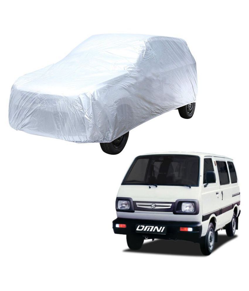     			Autoretail Silver Color Dust Proof Car Body Polyster Cover Without Mirror Pocket Polyster For Maruti Suzuki Omni