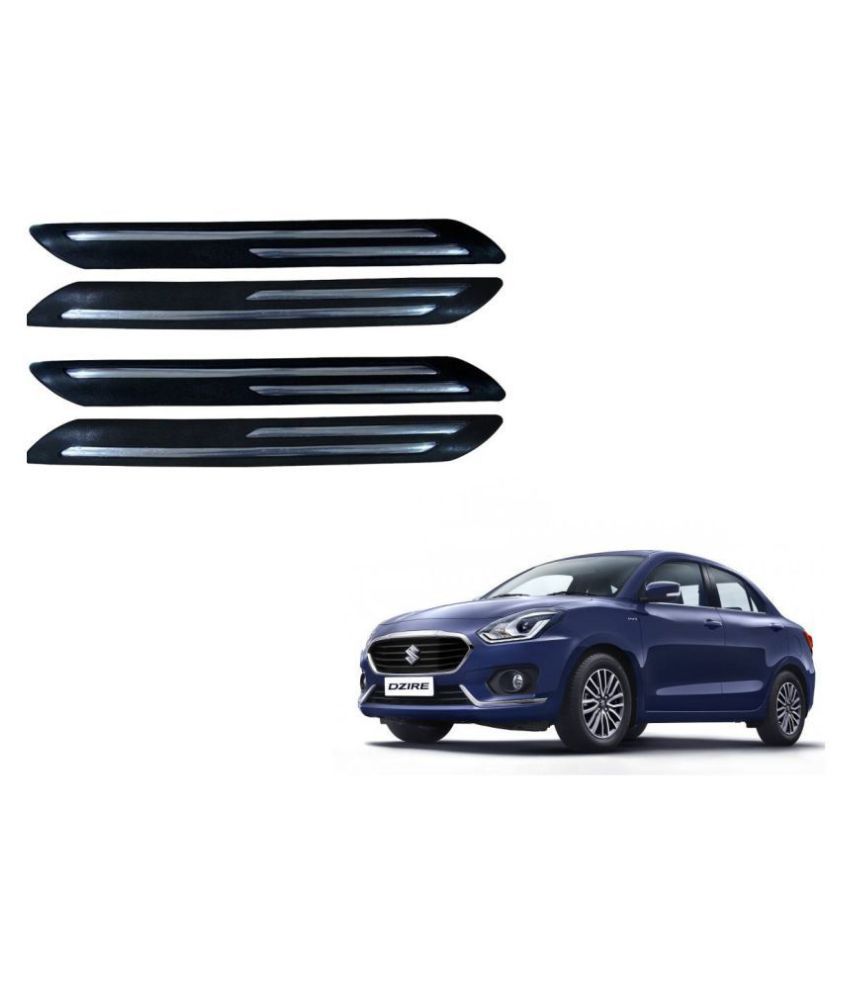 Auto Addict Double Chrome Bumper Guard Black Set of 4 Pcs For Maruti