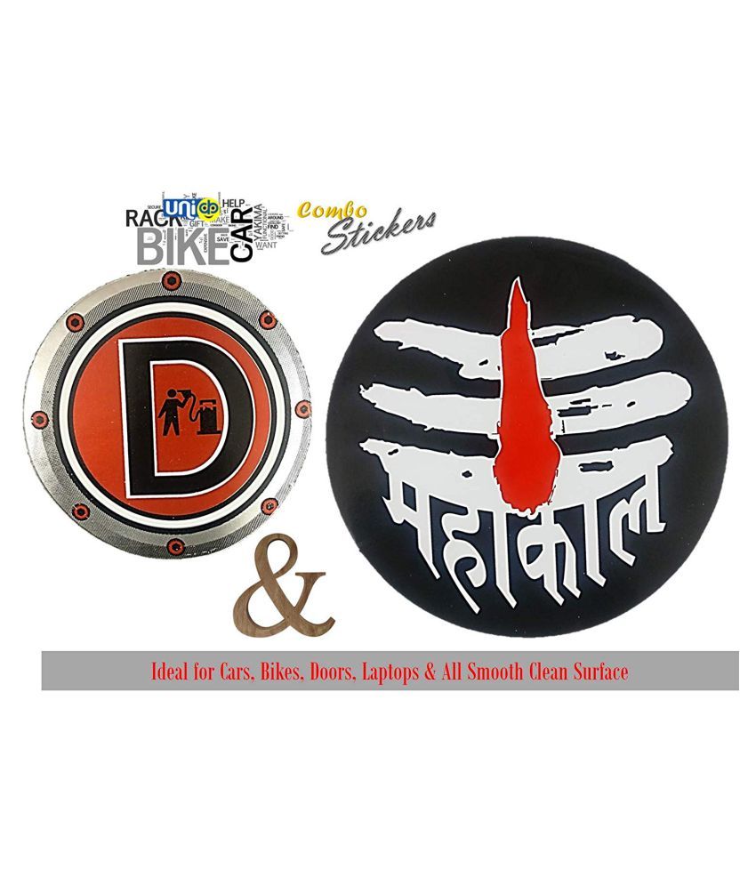 UNIq Combo Stickers - Mahakal Round + 